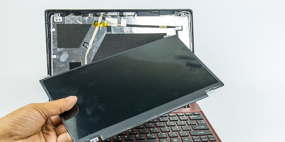 iç ekran kırılması ve mürekkep akması görünümü